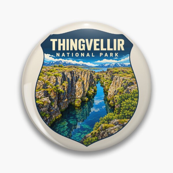 Item preview, Thingvellir National Park Iceland – Vintage Nordic Wilderness Adventure designed and sold by Gideon Emmerich.