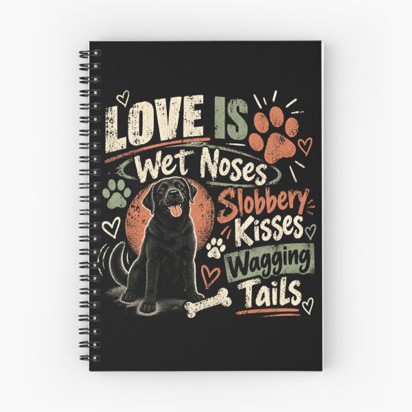 Item preview, Love Is Wet Noses Slobbery Kisses Wagging Tails Dog Lover Pet Parent Labrador Owner designed and sold by JonesFlora2025.