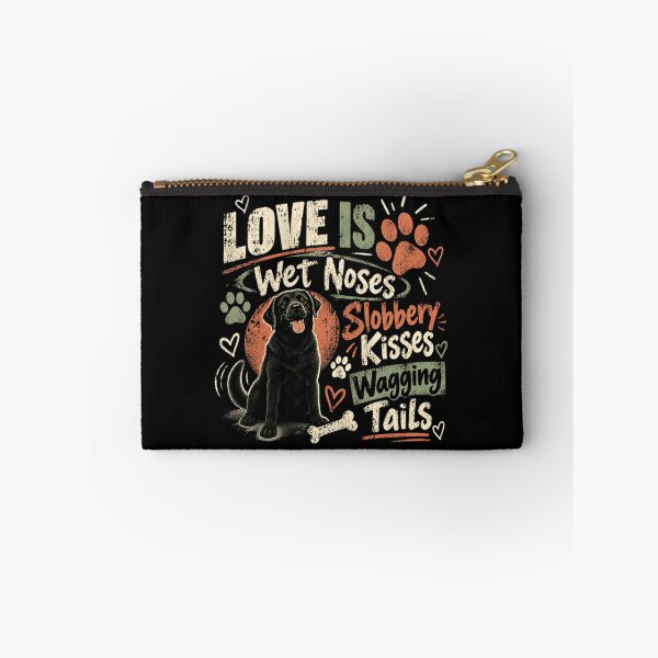 Item preview, Love Is Wet Noses Slobbery Kisses Wagging Tails Dog Lover Pet Parent Labrador Owner designed and sold by JonesFlora2025.