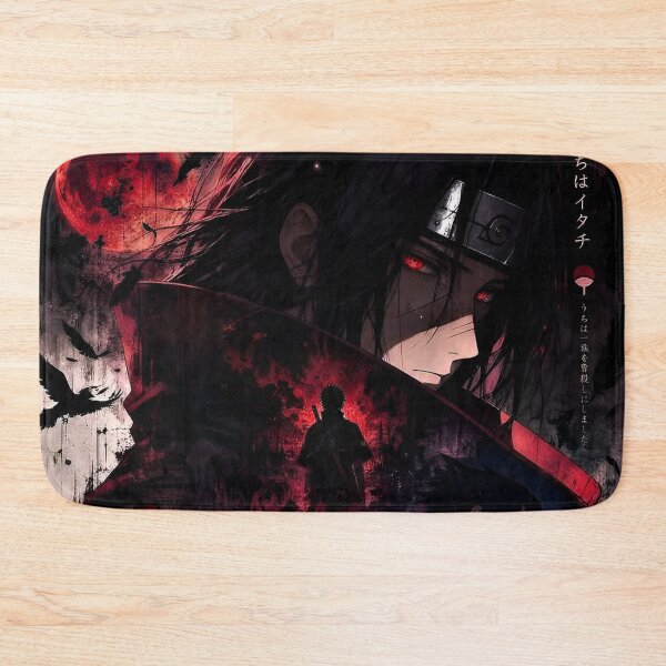 Item preview, Dark Shinobi Warrior Red Moon Raven Black Red Anime Aesthetic designed and sold by Dyan4.