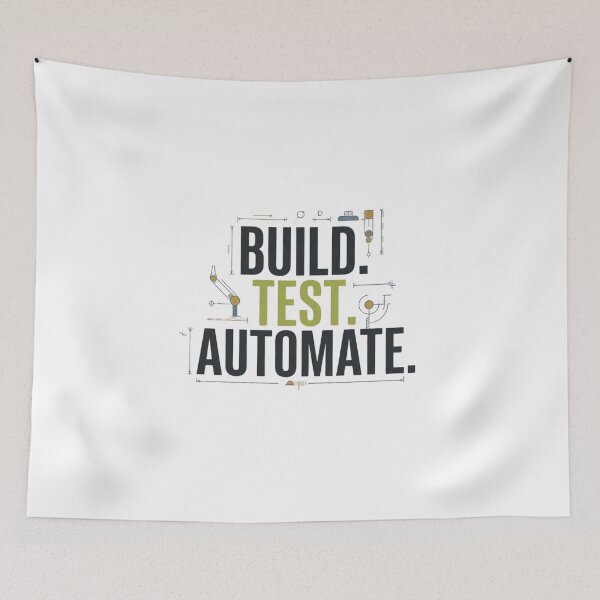Item preview, Build Test Automate Robotics Engineer designed and sold by Amr Darwish Graphic designer.