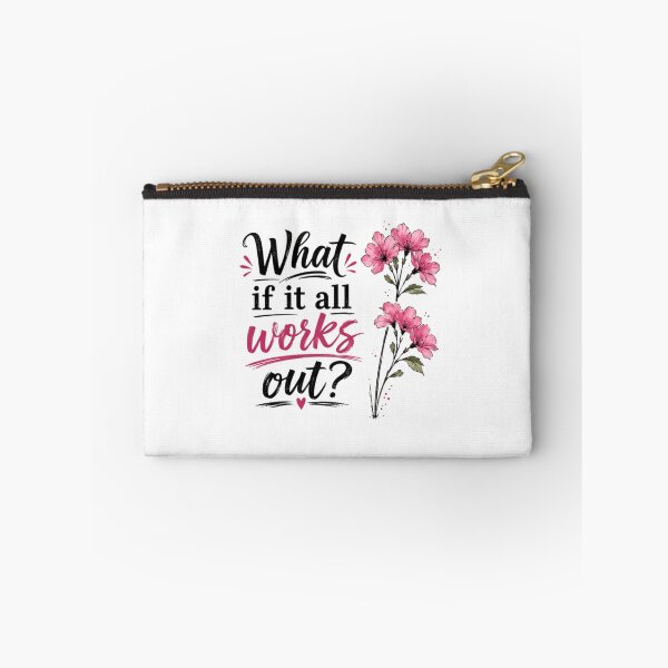 Item preview, What If It All Works Out? Positive Quote Motivational Inspiration Optimist designed and sold by SkeletonsDanger.