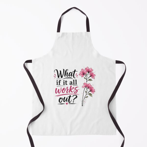 Item preview, What If It All Works Out? Positive Quote Motivational Inspiration Optimist designed and sold by SkeletonsDanger.