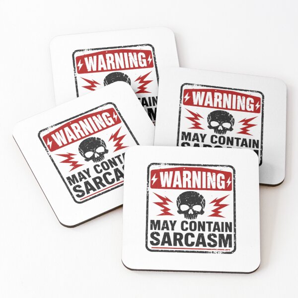 Item preview, Warning May Contain Sarcasm Sarcastic Humor Statement designed and sold by HumansStuck12.