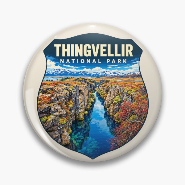 Item preview, Thingvellir National Park Iceland – Vintage Nordic Wilderness Adventure designed and sold by Gideon Emmerich.