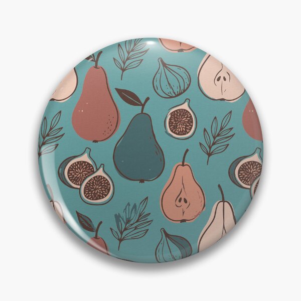 Item preview, Vintage Pears and Figs in Retro Style designed and sold by Pattique.