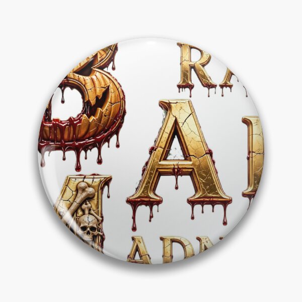 Item preview, BRAD AI MADNESS - Halloween Horror Gold Chrome Luxury Streetwear  designed and sold by Bradsaimadness.