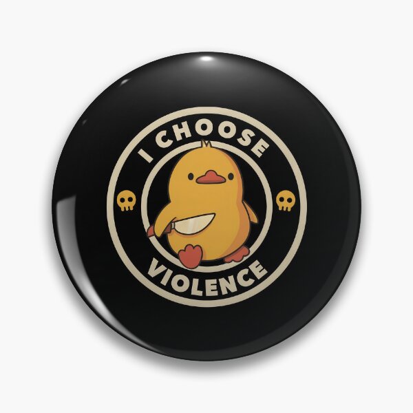 Item preview, I Choose Violence Cute Chick  designed and sold by Goodimoodshop.