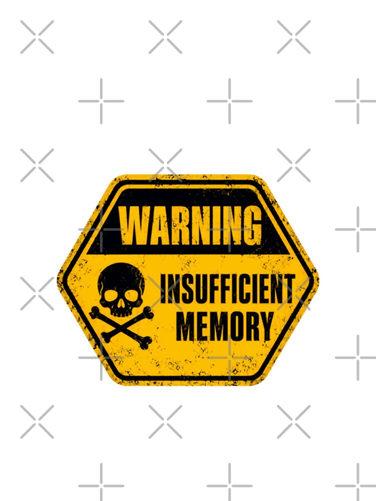 Thumbnail 4 of 4, iPhone Case, Warning Insufficient Memory Computer Programmer Tech Geek designed and sold by HumansStuck12.