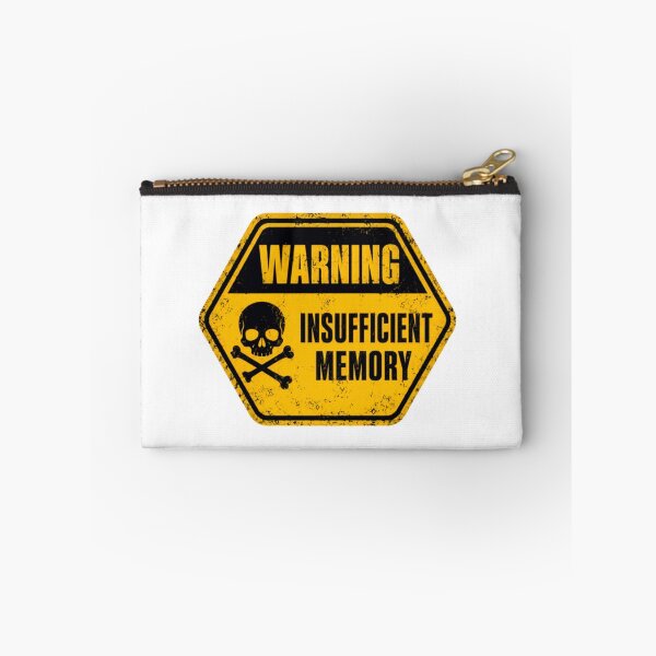 Item preview, Warning Insufficient Memory Computer Programmer Tech Geek designed and sold by HumansStuck12.