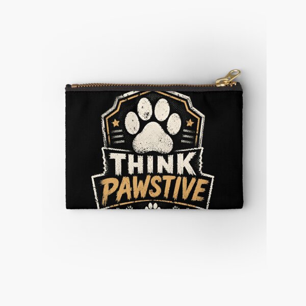 Item preview, Think Pawstive Dog Lover Pet Owner Positive Canine Pun designed and sold by RetroMini2026.