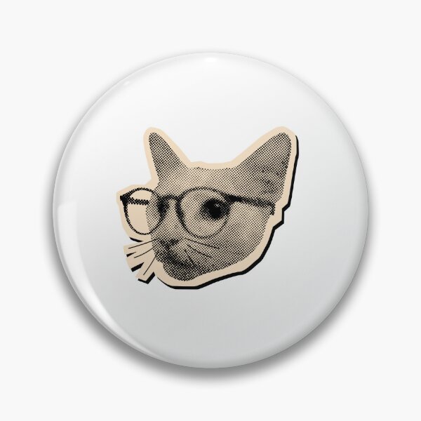 Item preview, Smart Cat With Glasses Feline Lover Bookworm designed and sold by SkeletonsDanger.