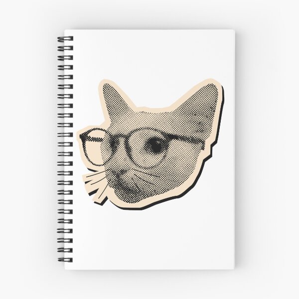 Item preview, Smart Cat With Glasses Feline Lover Bookworm designed and sold by SkeletonsDanger.