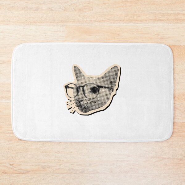 Item preview, Smart Cat With Glasses Feline Lover Bookworm designed and sold by SkeletonsDanger.