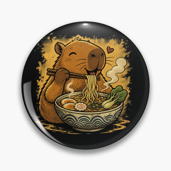 Item preview, Capybara Ramen Noodle Japanese Foodie Animal Pet designed and sold by JonesFlora2025.