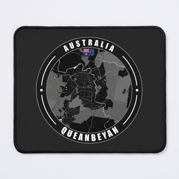 Item preview, Queanbeyan Australia City Map designed and sold by Thistle-TShop.