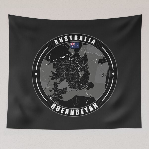 Item preview, Queanbeyan Australia City Map  designed and sold by Thistle-TShop.