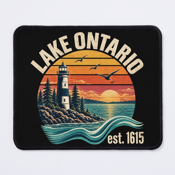 Item preview, Anti-Trump Lake Ontario Est 1615 Lighthouse Retro Sunset Graphic designed and sold by TorpStore.