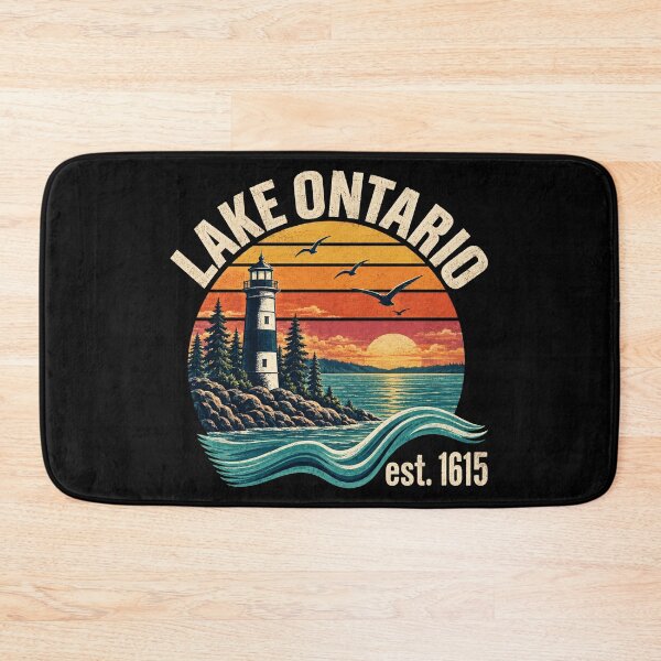 Item preview, Anti-Trump Lake Ontario Est 1615 Lighthouse Retro Sunset Graphic designed and sold by TorpStore.