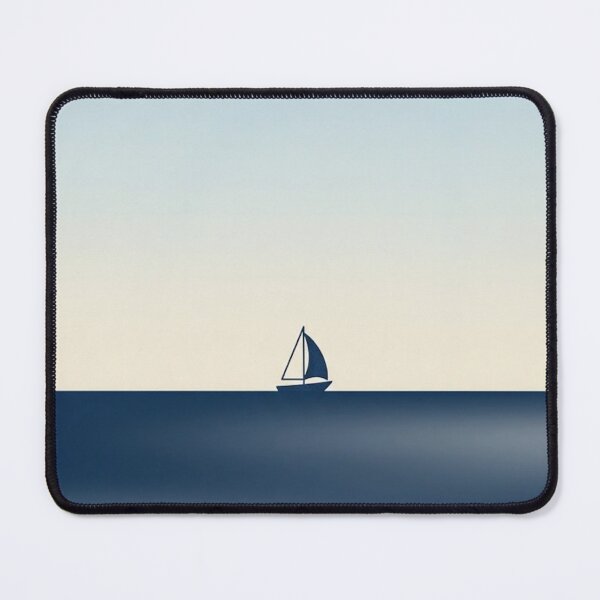 Item preview, Distant Sailboat Horizon | Minimalist Ocean Gradient Print designed and sold by Zaramodo.