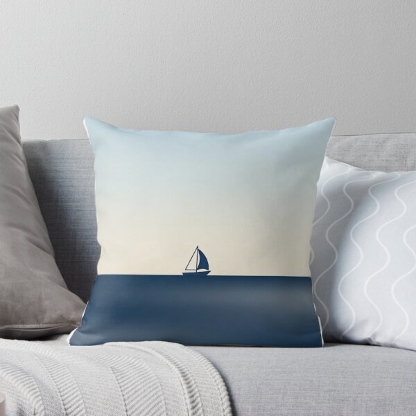 Item preview, Distant Sailboat Horizon | Minimalist Ocean Gradient Print designed and sold by Zaramodo.