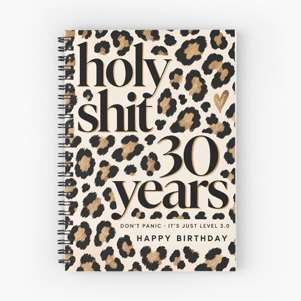Item preview, Funny 30th Birthday | Holy Shit 30 Years | Leopard Print Birthday Humor designed and sold by Aesthetic-Avenue.