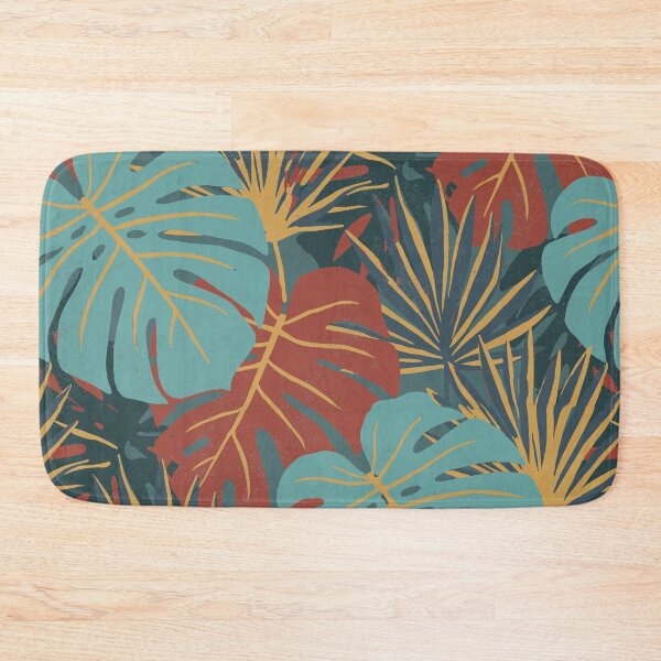 Item preview, Retro Monstera Leaves and Tropical Palm Trees designed and sold by Pattique.