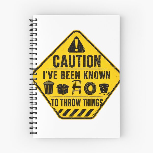 Item preview, Caution I've Been Known To Throw Things Funny Sarcastic Temper Warning designed and sold by HumansStuck12.