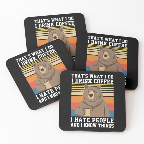 Item preview,  Grizzly Bear Drinks Coffee and Knows Things  designed and sold by NICKAYKOWSKI.