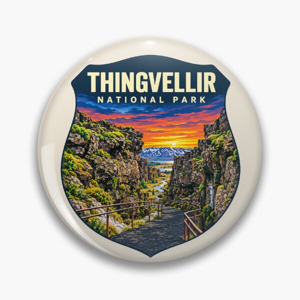 Item preview, Thingvellir National Park Iceland – Vintage Nordic Wilderness Adventure designed and sold by Gideon Emmerich.