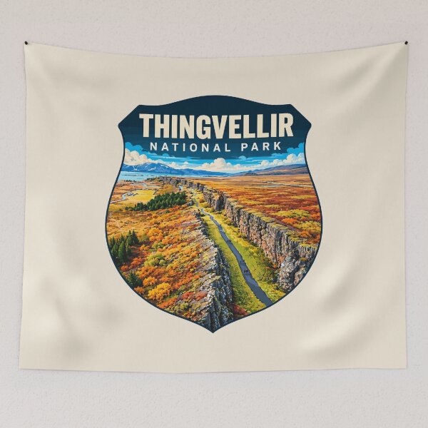 Item preview, Thingvellir National Park Iceland – Vintage Nordic Wilderness Adventure designed and sold by Gideon Emmerich.