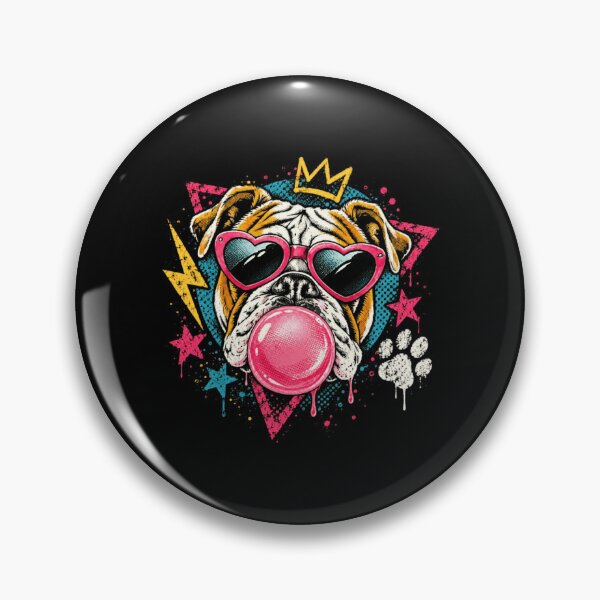 Item preview, Sassy Bulldog Bubblegum Sunglasses Crown Pet Lover designed and sold by RetroMini2026.