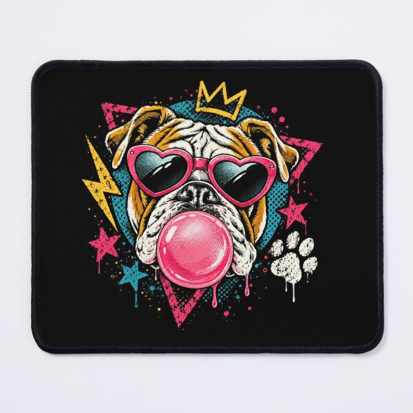 Item preview, Sassy Bulldog Bubblegum Sunglasses Crown Pet Lover designed and sold by RetroMini2026.