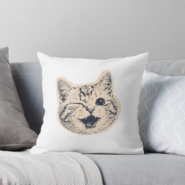 Item preview, Winking Happy Cat Laughing Feline Pet Lover designed and sold by SkeletonsDanger.