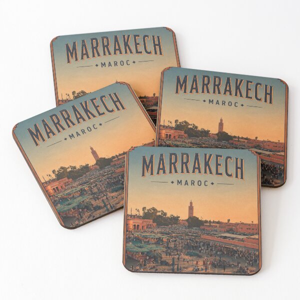 Item preview, Re-imagined Travel Photo into vintage style Marrakech artwork designed and sold by Andiamo-Amigos.