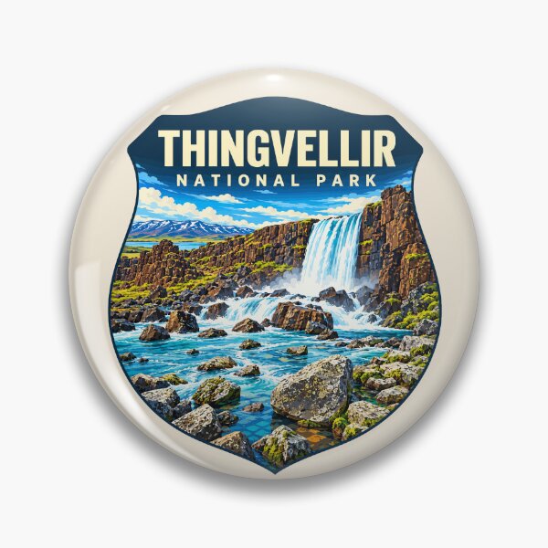 Item preview, Thingvellir National Park Iceland – Vintage Nordic Wilderness Adventure designed and sold by Gideon Emmerich.