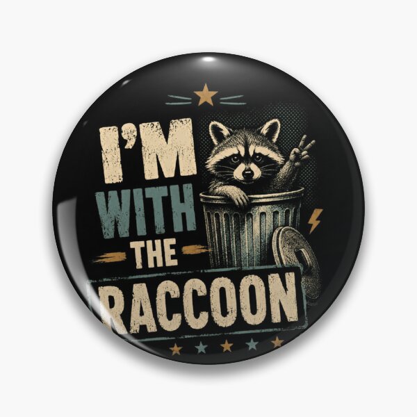 Item preview, I'm With The Raccoon Raccoon Lover Wildlife Animal Fan designed and sold by JonesFlora2025.