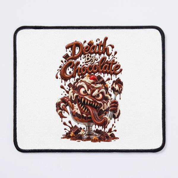 Item preview, Death by Chocolate - Funny Scary Monster Dessert Horror Comedy Food designed and sold by HorrorWorldWeb.