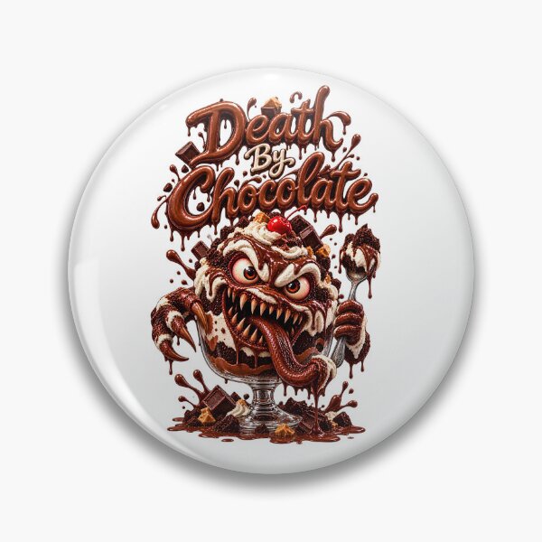 Item preview, Death by Chocolate - Funny Scary Monster Dessert Horror Comedy Food designed and sold by HorrorWorldWeb.