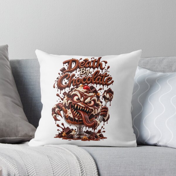 Item preview, Death by Chocolate - Funny Scary Monster Dessert Horror Comedy Food designed and sold by HorrorWorldWeb.