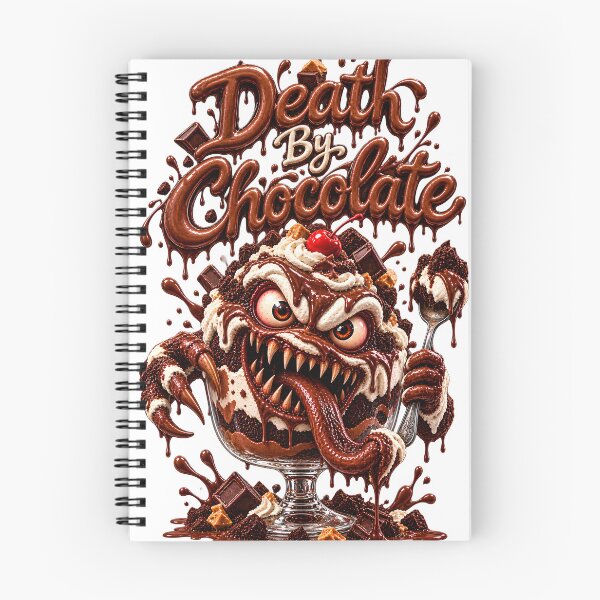 Item preview, Death by Chocolate - Funny Scary Monster Dessert Horror Comedy Food designed and sold by HorrorWorldWeb.