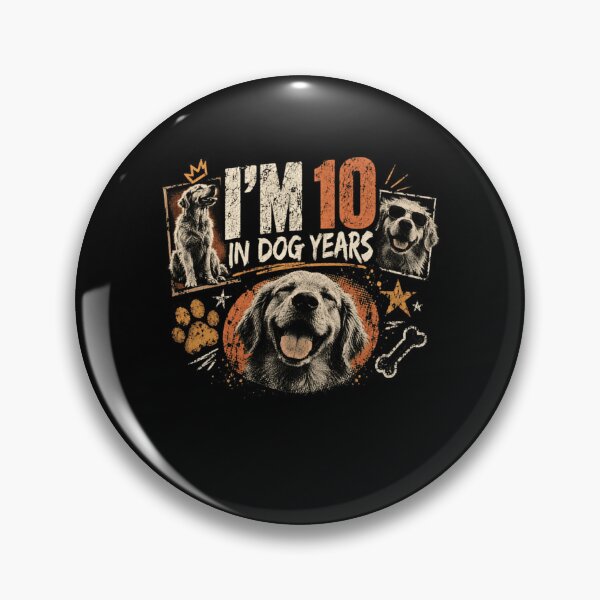 Item preview, I'm 10 In Dog Years Funny Dog Lover Birthday designed and sold by RetroMini2026.