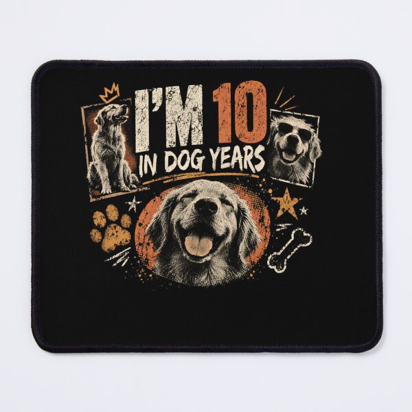 Item preview, I'm 10 In Dog Years Funny Dog Lover Birthday designed and sold by RetroMini2026.