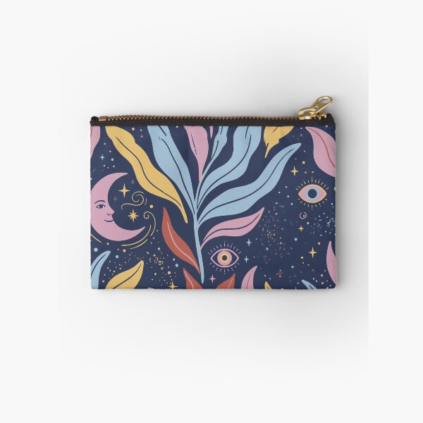 Item preview, Moons with Faces, Mystic Eyes, and Esoteric Botanical Leaves designed and sold by Pattique.