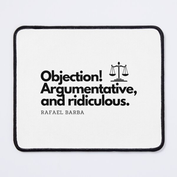 Item preview, Rafael Barba - Objection - Scales Of Justice designed and sold by AlexGuzm-an.