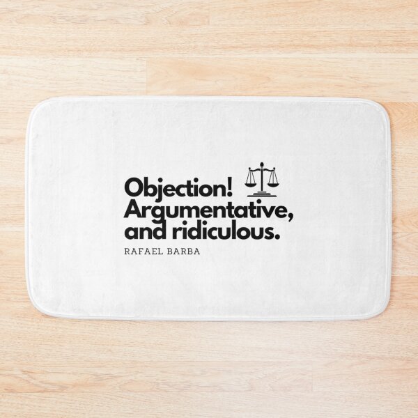 Item preview, Rafael Barba - Objection - Scales Of Justice designed and sold by AlexGuzm-an.