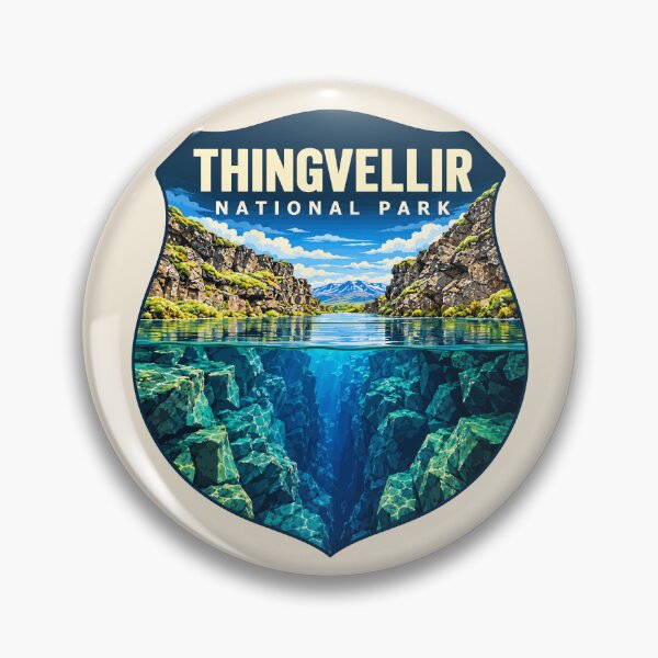 Item preview, Thingvellir National Park Iceland – Vintage Nordic Wilderness Adventure designed and sold by Gideon Emmerich.