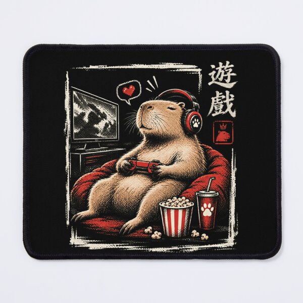 Item preview, Game Capybara Video Game Player Rodent designed and sold by JonesFlora2025.