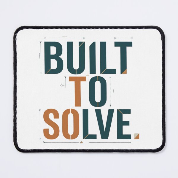 Item preview, Built to Solve Engineer Minimalist Design designed and sold by Amr Darwish Graphic designer.