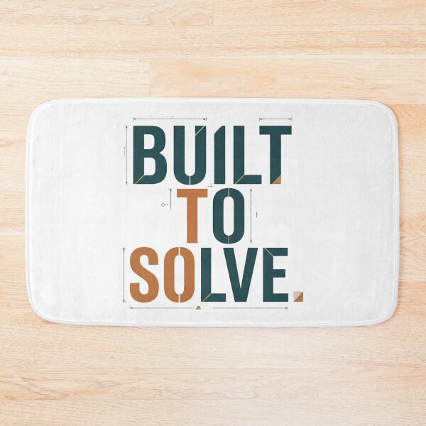 Item preview, Built to Solve Engineer Minimalist Design designed and sold by Amr Darwish Graphic designer.